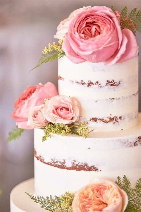 naked cake taufe|50+ Naked Wedding Cakes That Prove Less Is More